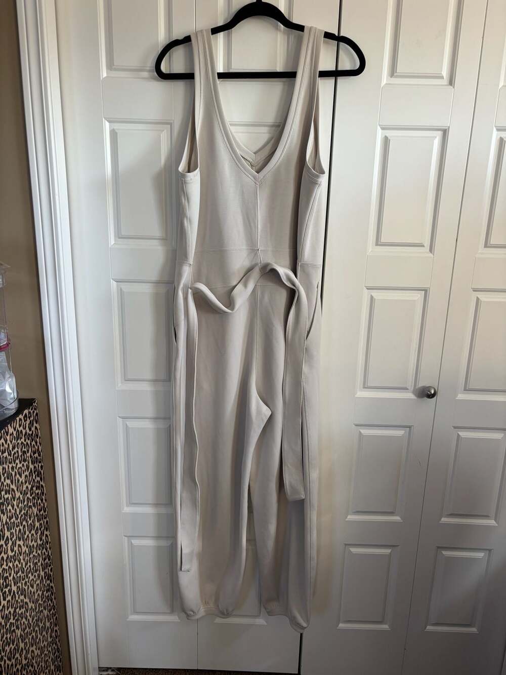 Lululemon Softstreme Belted Jumpsuit Size 12 Bone